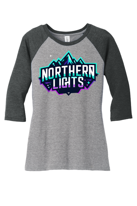 Northern Lights Women's 3/4 Sleeve Raglan