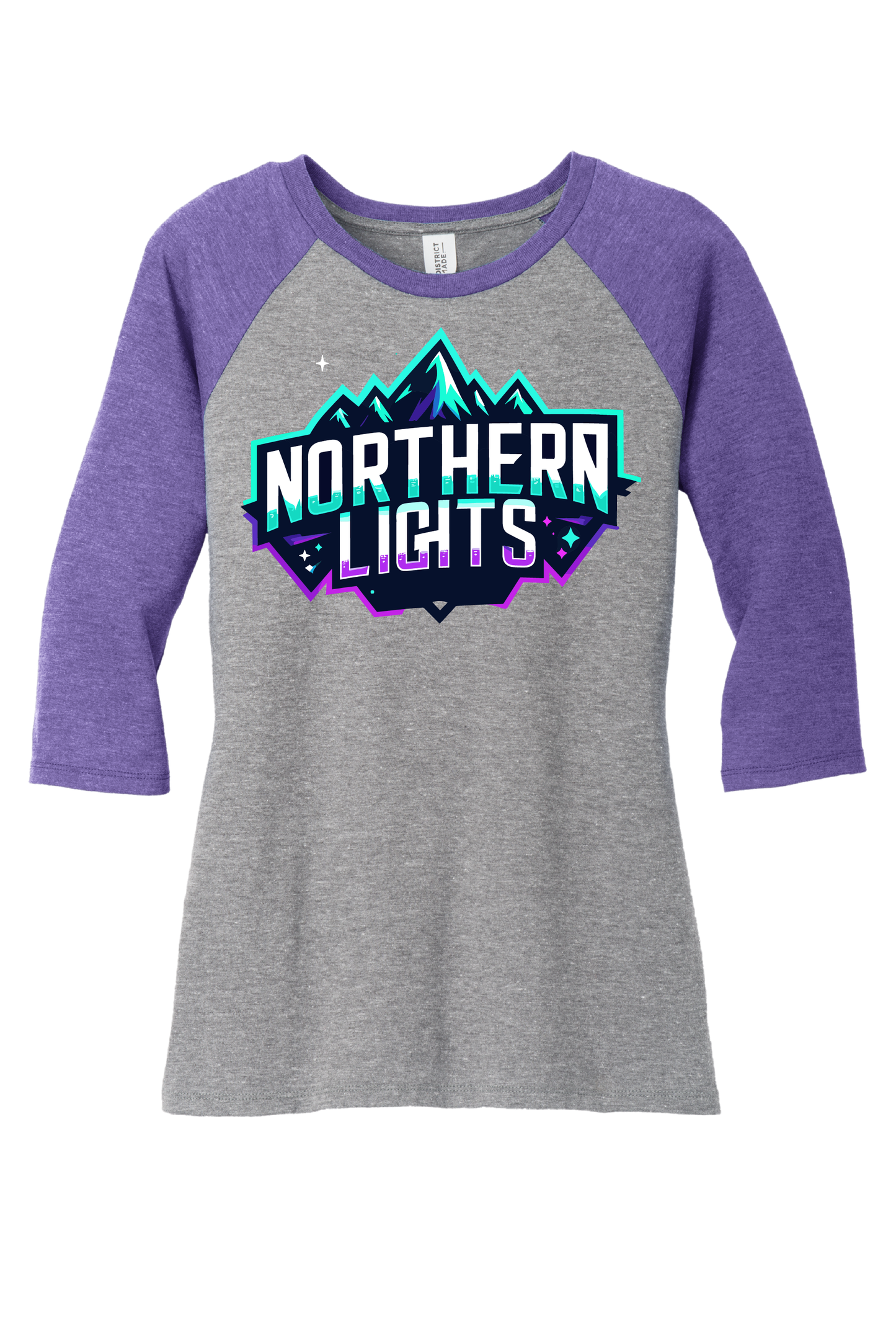 Northern Lights Women's 3/4 Sleeve Raglan