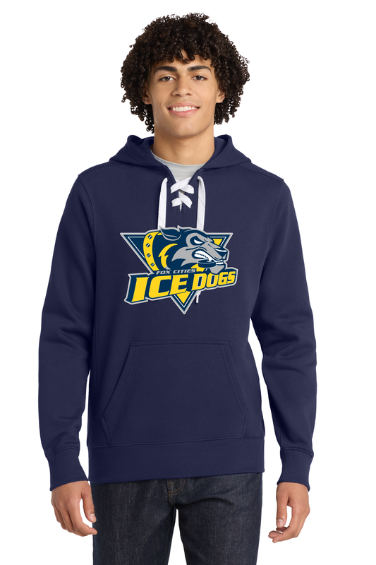 Ice Dogs Hocky Laced Hoodie
